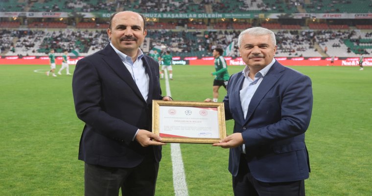 Türkiye’de ilk ’erişilbilir’ stadyum oldu... Konya’ya erişilebilirlik belgesi
