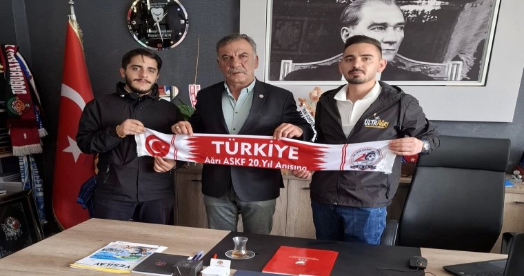 UltraAğrı Taraftar Grubu’ndan Ağrı ASKF’ye ziyaret