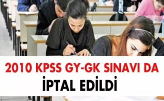 2010 KPSS iptal edildi!