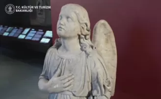 22 yıl sonra gelen iade... “Melek Heykeli” yerine döndü