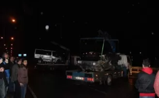 6 araç birbirine girdi 1 ölü 5 yaralı
