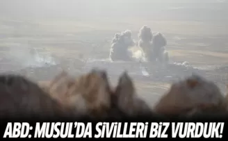 ABD: Musul'da sivilleri biz vurduk