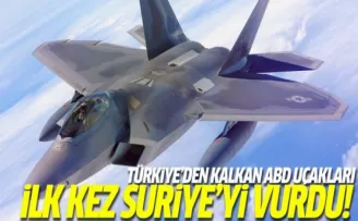 ABD uçakları Suriye'yi vurdu