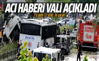 Acı haberi Vali açıkladı: 7'si polis 11 şehit, 36 yaralı!