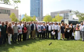 ADD, ABD Büyükelçisi Tom Barrack’ı protesto etti