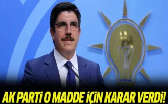 AK Parti tartışmalı anayasa maddesi için karar verdi!