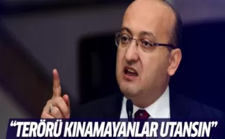 Akdoğan: Terörü kınamayanlar utansın