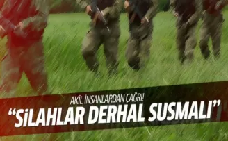 Akil insanlar: Silahlar derhal susmalıdır!