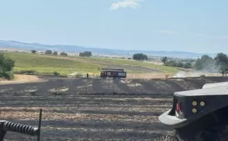 Aliçopehlivan Köyü’nde yangın: 50 dekar arazi zarar gördü