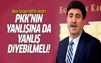 Altan Tan'dan HDP'ye eleştiri