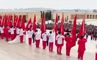 Anıtkabir’de 19 Mayıs töreni... Gençler Anıtkabir’de