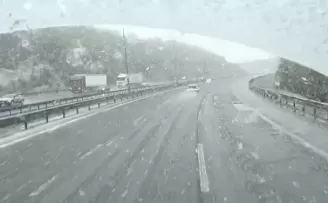 Ankara–Bolu hattında kar mesaisi