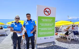 Antalya’da ’Dumansız Plaj’ dönemi başladı