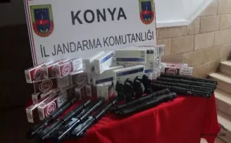 Araçtan cephanelik çıktı