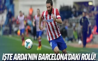 Arda Turan Barcelona'da hangi mevkide oynayacak?