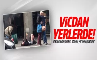 Avrupa'da vidan yerlerde! Yaralı yardım isterken onlar öpüştü