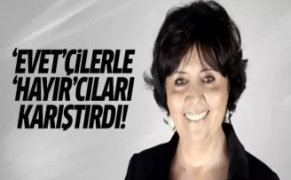 Ayşenur Arslan 'Evet'çilerle 'Hayır'cıları karıştırdı!
