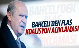 Bahçeli'den flaş koalisyon açıklaması