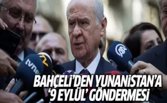 Bahçeli'den Yunanistan'a '9 Eylül' göndermesi