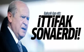 Bahçeli ilan etti: İttifak sona erdi!