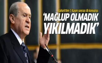 Bahçeli: Mağlup olmadık!