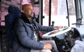 Bakan Kurum, Hataylı otobüs şoförünün yeni seferini paylaştı