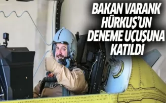 Bakan Varank Hürkuş'un Deneme Uçuşuna Katıldı
