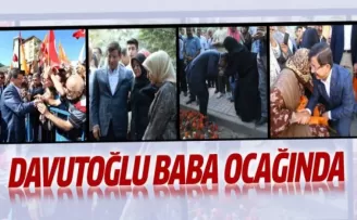 Başbakan Davutoğlu baba ocağında!