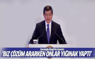 Başbakan Davutoğlu Bingöl'den seslendi