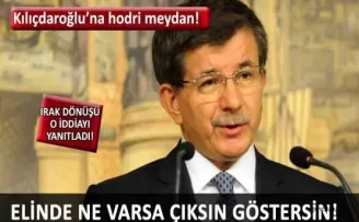 Başbakan Davutoğlu Irak‘tan döndü!