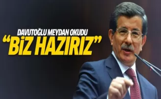 Başbakan Davutoğlu meydan okudu