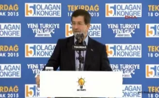 Başbakan Davutoğlu Tekirdağ‘da konuştu