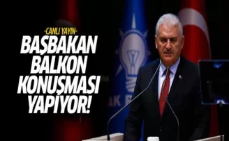 Başbakan Yıldırım, balkon konuşması yapıyor! CANLI