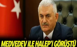 Başbakan Yıldırım, Medvedev ile Halep'i görüştü