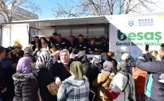 BESAŞ pideleri Yenişehirlilere dağıtıldı