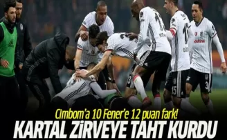 Beşiktaş derbide Galatasaray'ı devirdi avantaj yakaladı!