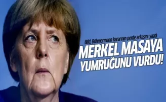 Bild: Merkel masaya yumruğunu vurdu