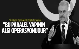 Binali Yıldırım'dan 'sızdırılan kimlik bilgileri' açıklaması
