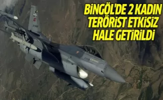 Bingöl'de 2 kadın terörist etkisiz hale getirildi