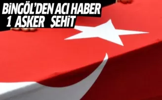 Bingöl'den acı haber: 1 şehit