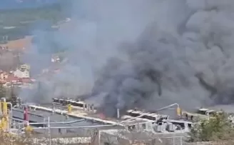 Bolu Mengen’de fabrikada yangını!