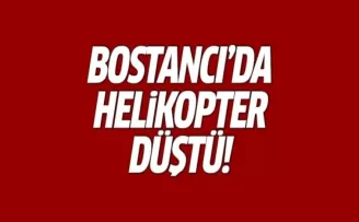 Bostancı'da Helikopter Düştü! İşte İlk Görüntüler