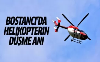 Bostancı'da Helikopterin Düşme Anı