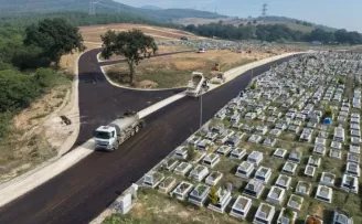 Bursa Büyükşehir’den Erdoğanköy Kent Mezarlığı’nın yollarına yenileme