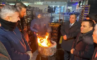 Bursa'da CHP'den hal ziyareti