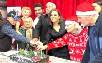 Bursa’da yaşlı çınarlara yılbaşı sürprizi