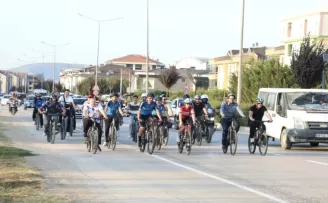 Bursa İnegöl’de pedallar ’Zaferden Kurtuluşa’ çevrildi