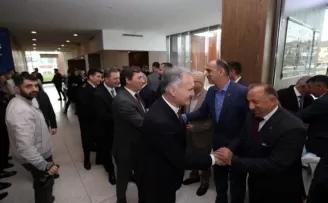 Bursa İnegöl protokolü bayramlaştı