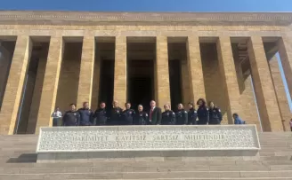 Bursa İtfaiyesi’nden Anıtkabir’e ziyaret