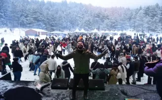 Bursa Kestel’de Alaçam kar festivali